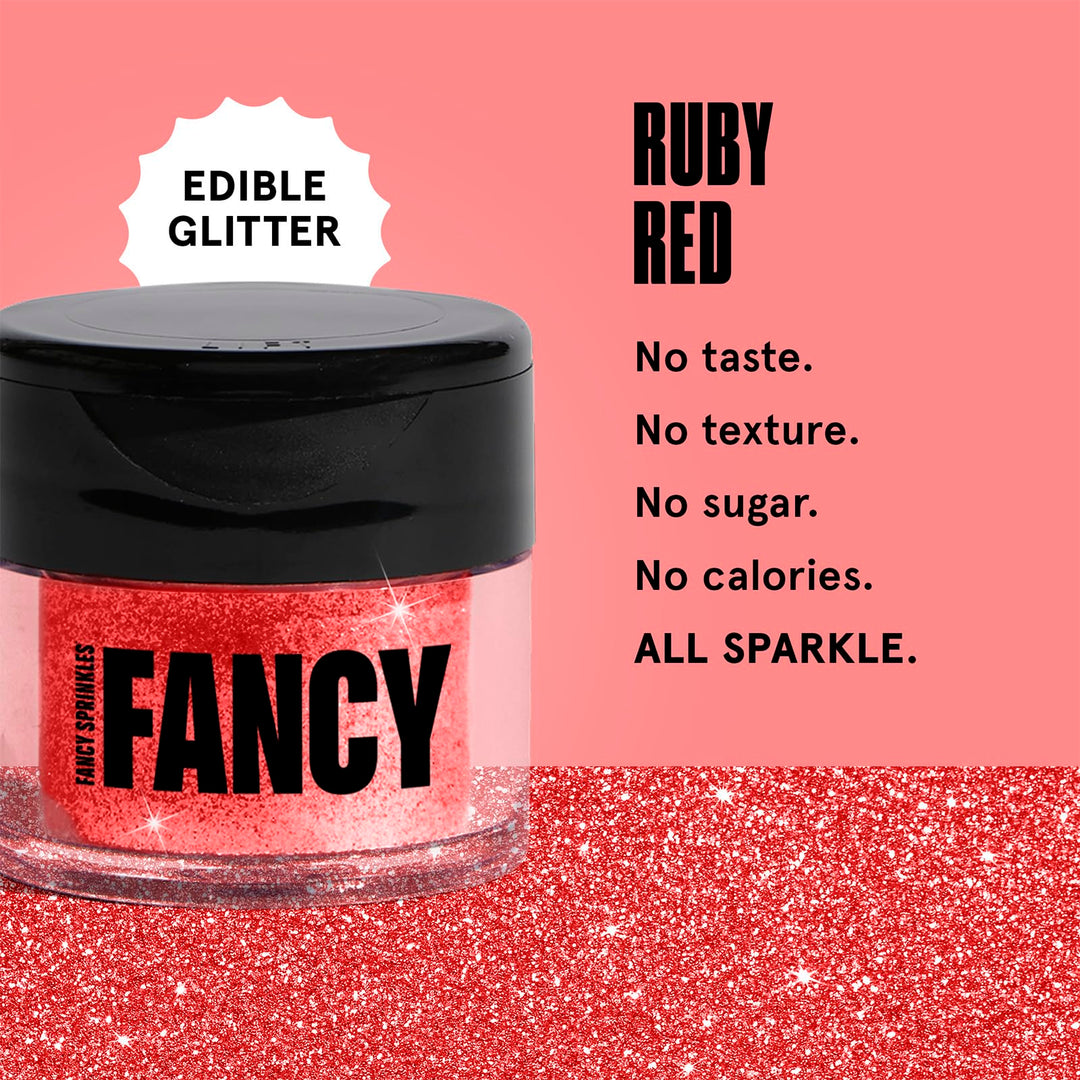 Fancy Sprinkles Ruby Red Luster Dust, 4 g