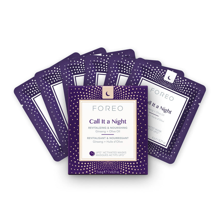 FOREO Call It a Night UFO Activated Face Mask, 7 Count