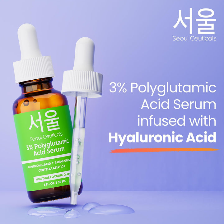 SeoulCeuticals Organic Polyglutamic Acid Serum, 1 oz