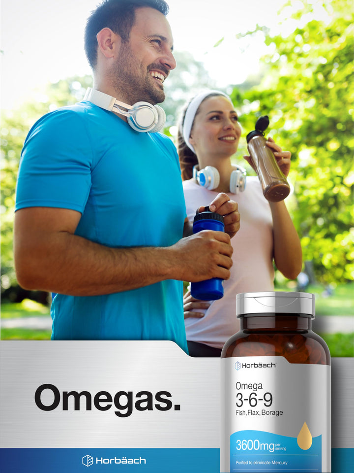 Horbäach Triple Omega 3-6-9 Softgels, 240 Count
