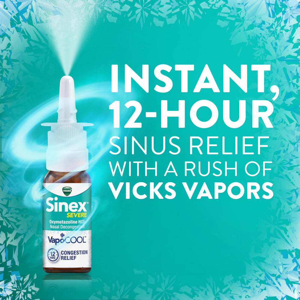 Vicks Sinex Severe Nasal Spray, VapoCOOL, 265 Sprays