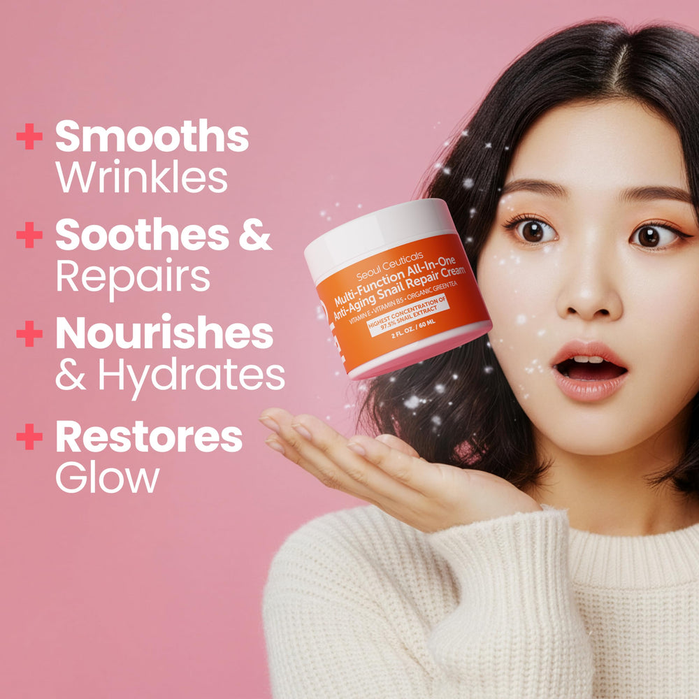 SeoulCeuticals Snail Repair Cream Moisturizer, 2 oz