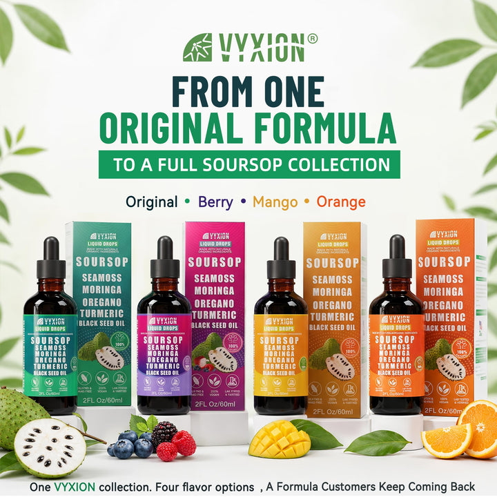 Vyxion Soursop Bitters Liquid Drops, 2 fl oz