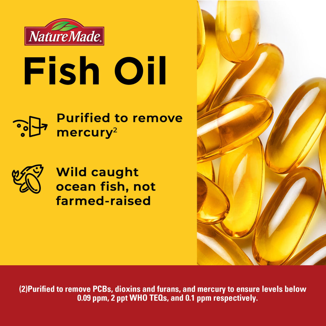 Nature Made Extra Strength Omega 3 Fish Oil, 2800 mg, 60 Count