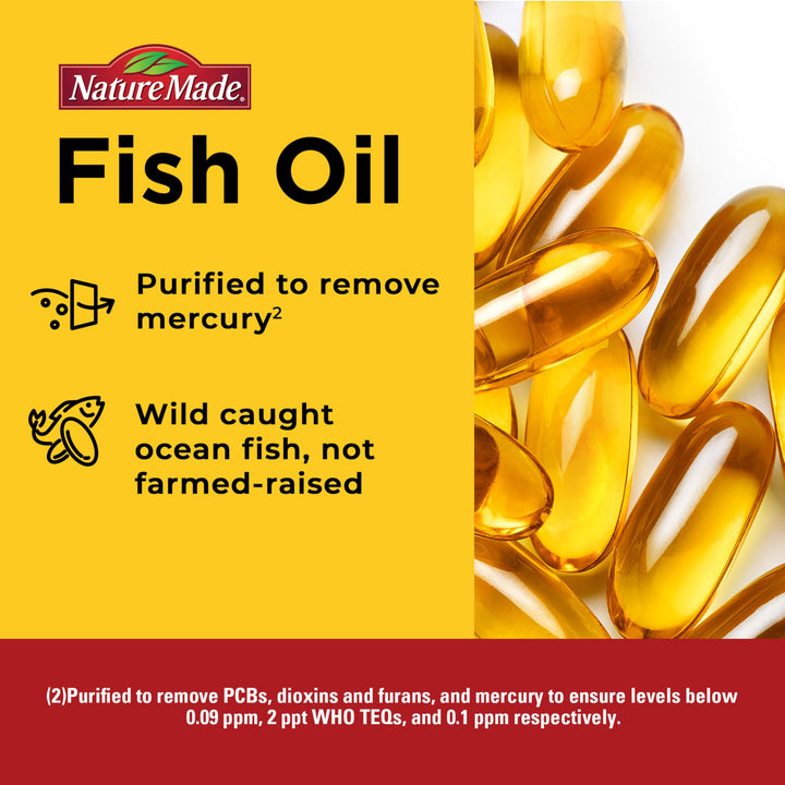 Nature Made Extra Strength Omega 3 Fish Oil, 2800 mg, 60 Count