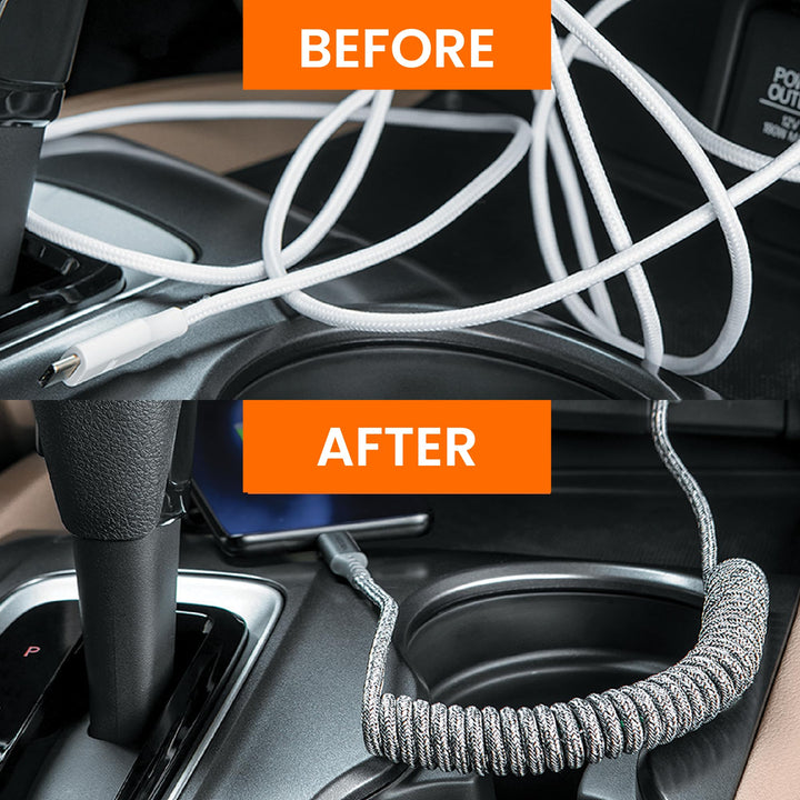 Ventev Chargesync Helix Cable, USB Type-C, 14 in