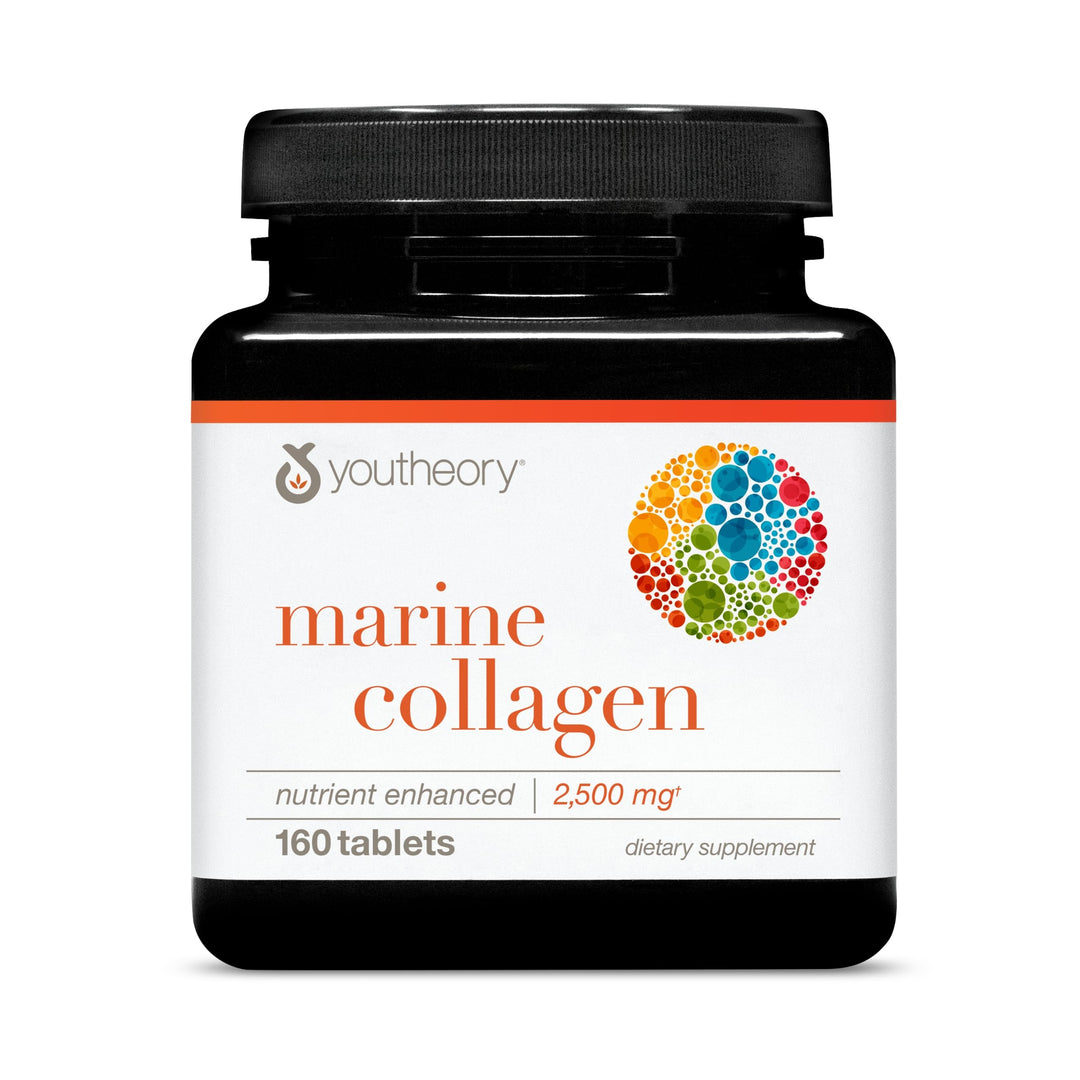 Youtheory Marine Collagen Tablets, 2,500 mg, 160 Count