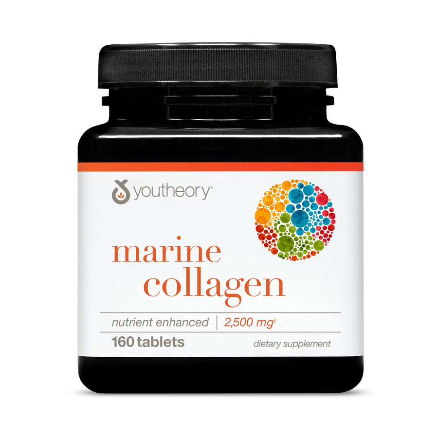 Youtheory Marine Collagen Tablets, 2,500 mg, 160 Count