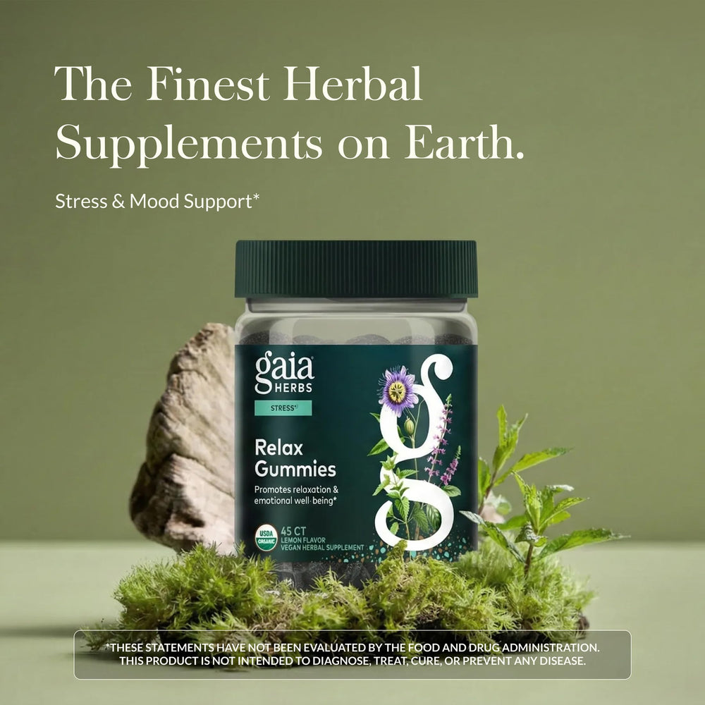 Gaia Herbs Relax Gummies, 45 Count