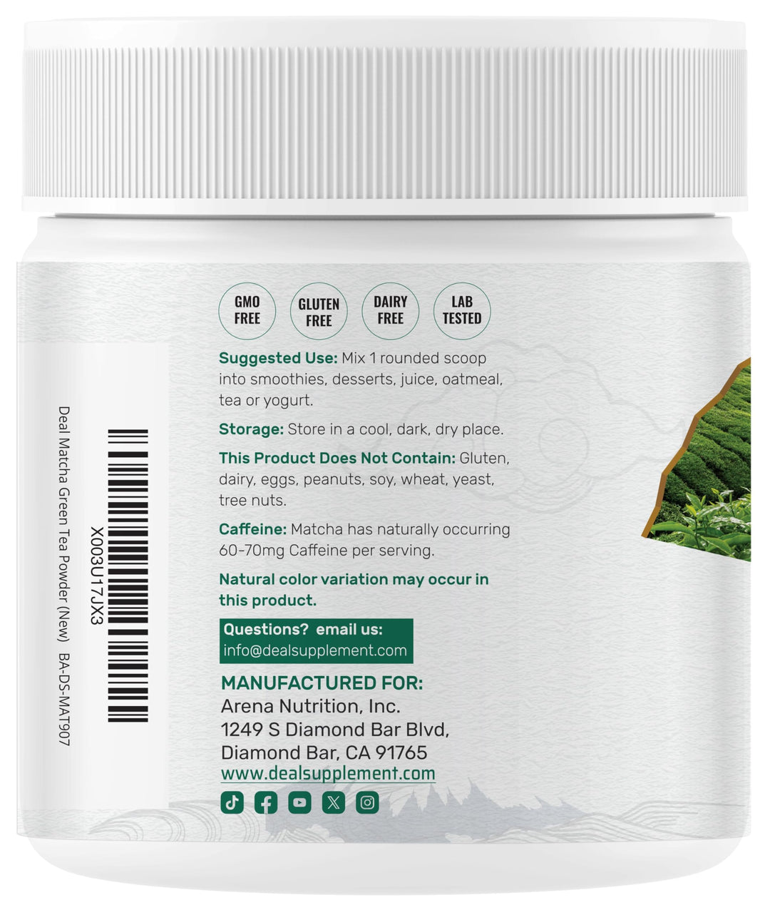 DEAL SUPPLEMENT Organic Matcha Green Tea Powder, Culinary Grade, 2 lb