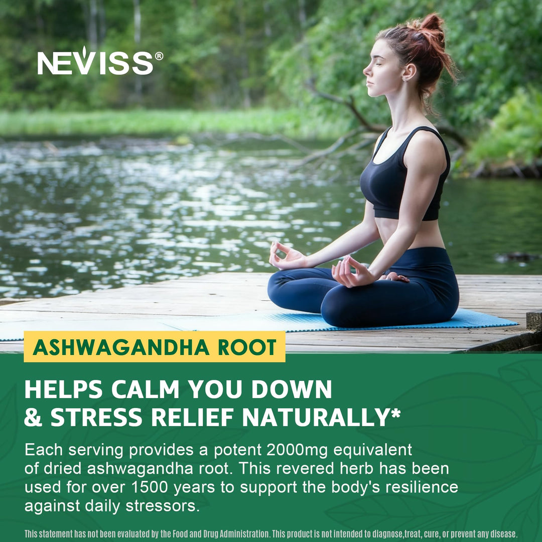 NEVISS Ashwagandha Gummies, 2000 mg, 120 Count