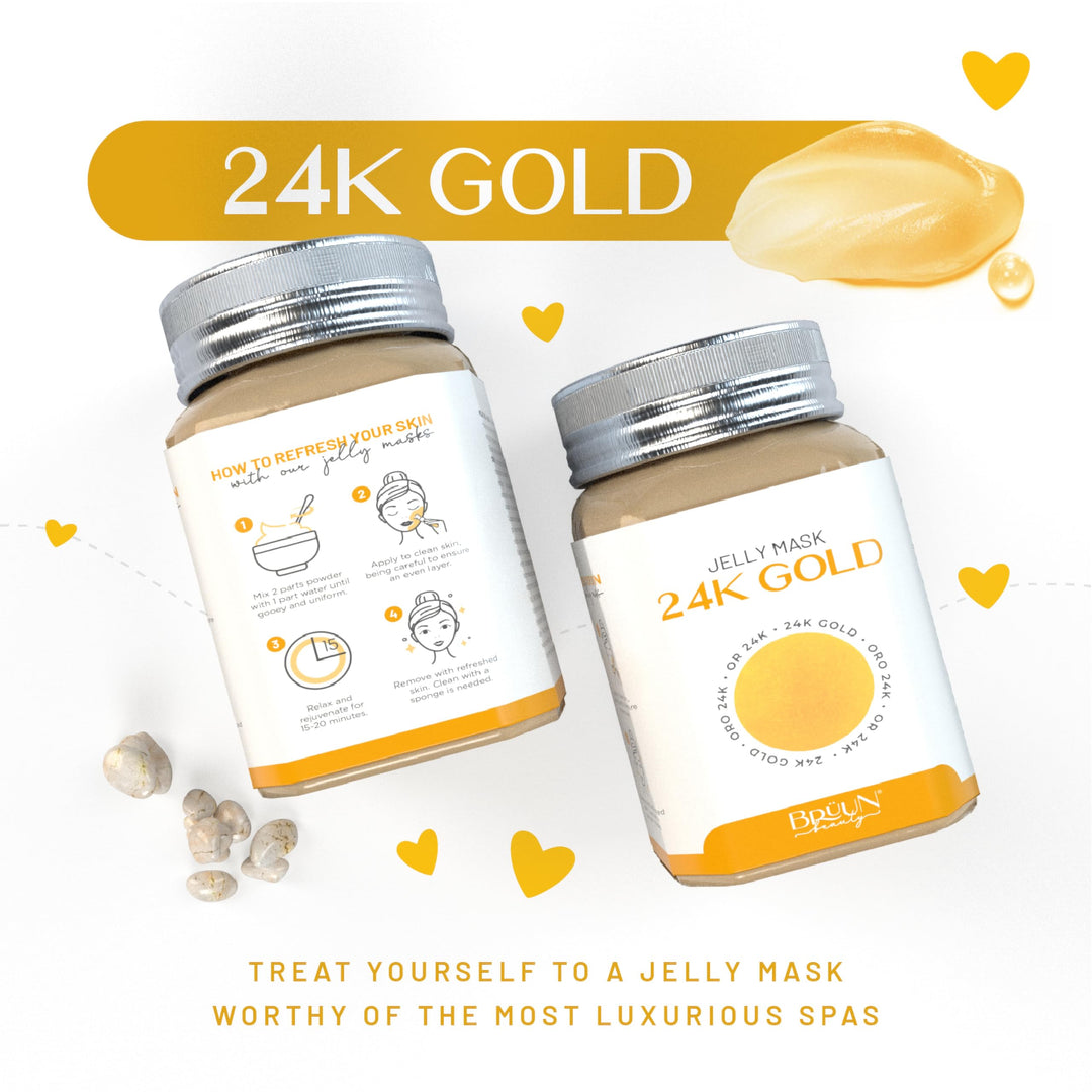 BRÜUN Peel-Off 24K Gold Jelly Mask, 23 fl oz