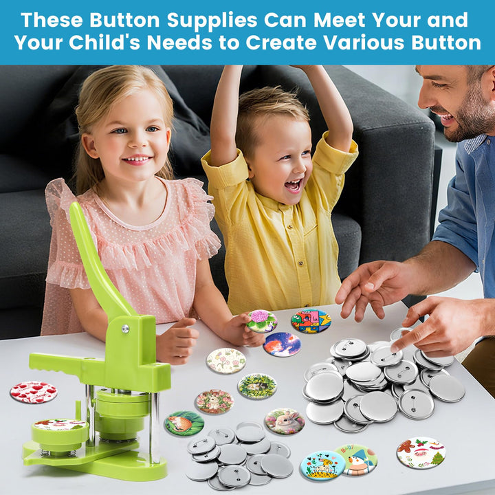 CAEYPOAR Button Maker Supplies, 200 Count