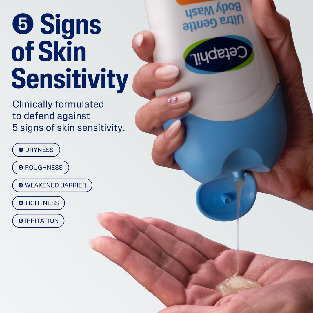 Cetaphil Ultra Gentle Refreshing Body Wash, Fragrance Free, 16.9 fl oz