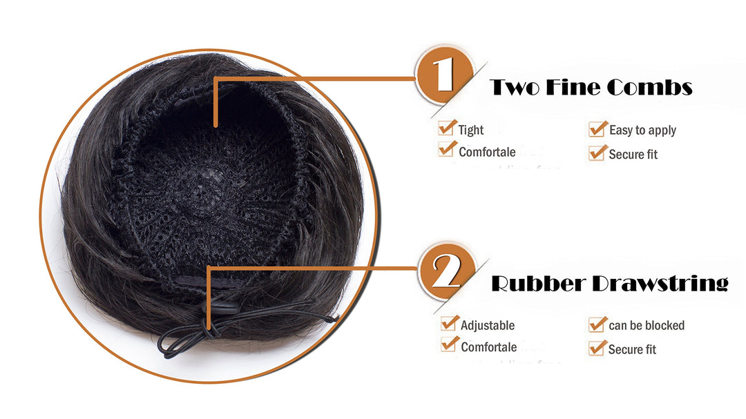 Onedor Synthetic Hair Bun Extension, 2/33