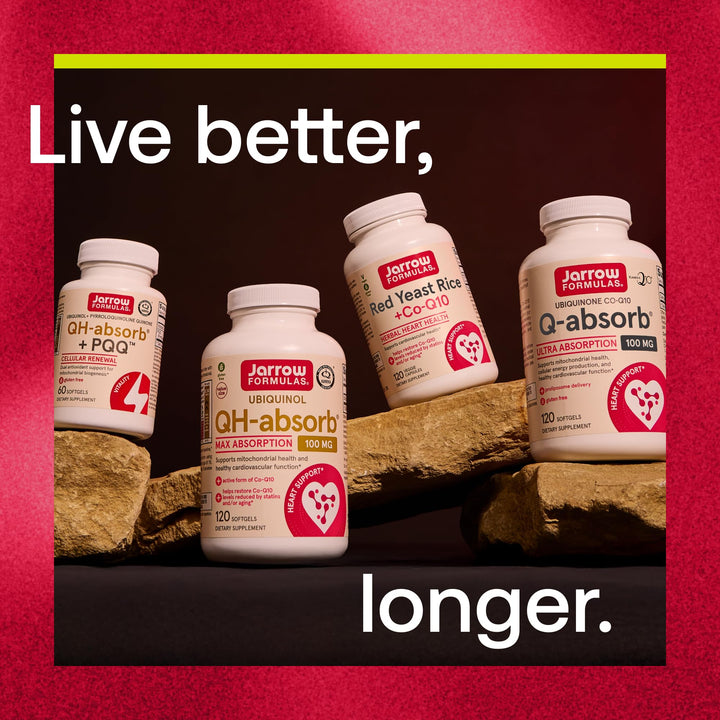 Jarrow Formulas Red Yeast Rice With CoQ10, 1200 mg, 120 Count