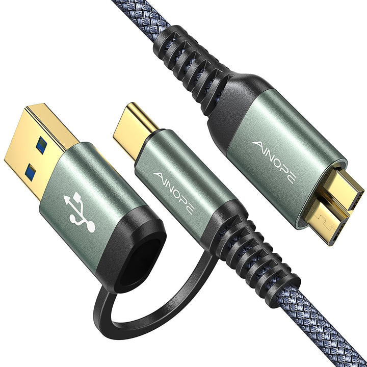 AINOPE A/C to Micro B Cable, 1.5 ft