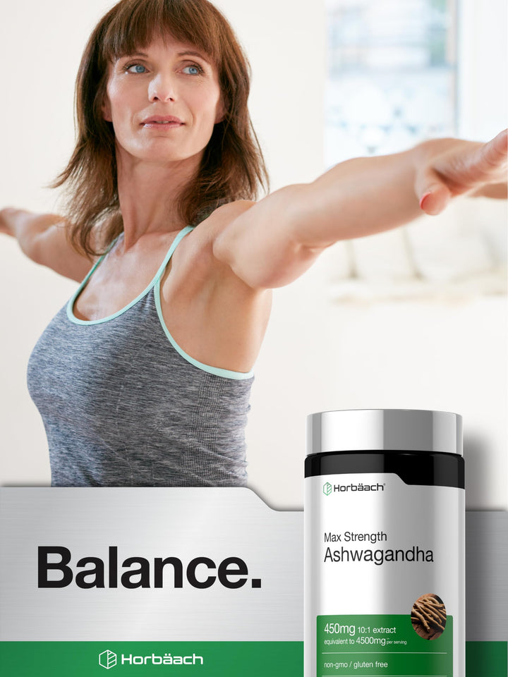 Horbäach Ashwagandha Supplement, 4500 mg, 120 Count