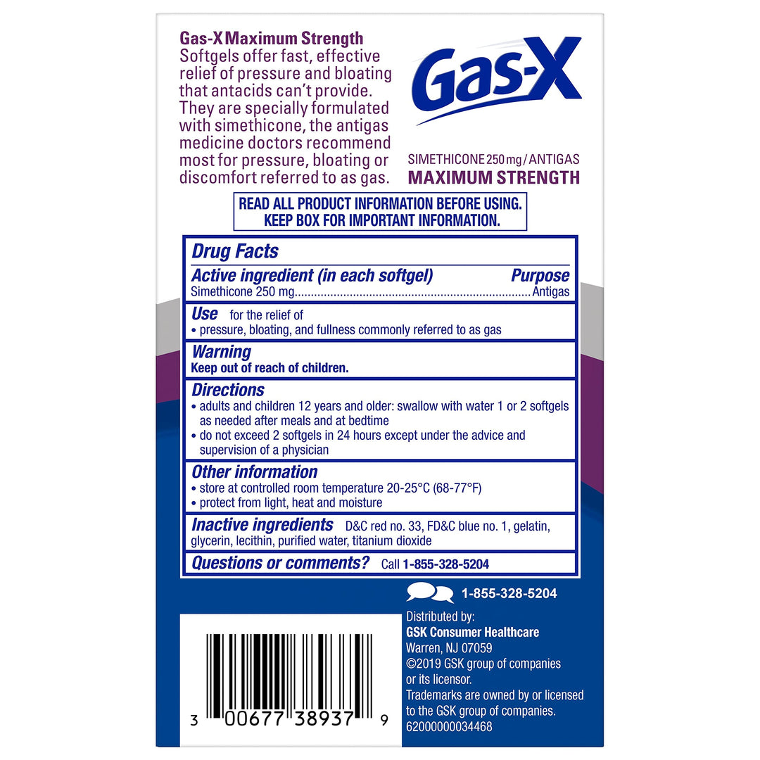 Gas-X Maximum Strength Softgels, 30 Count