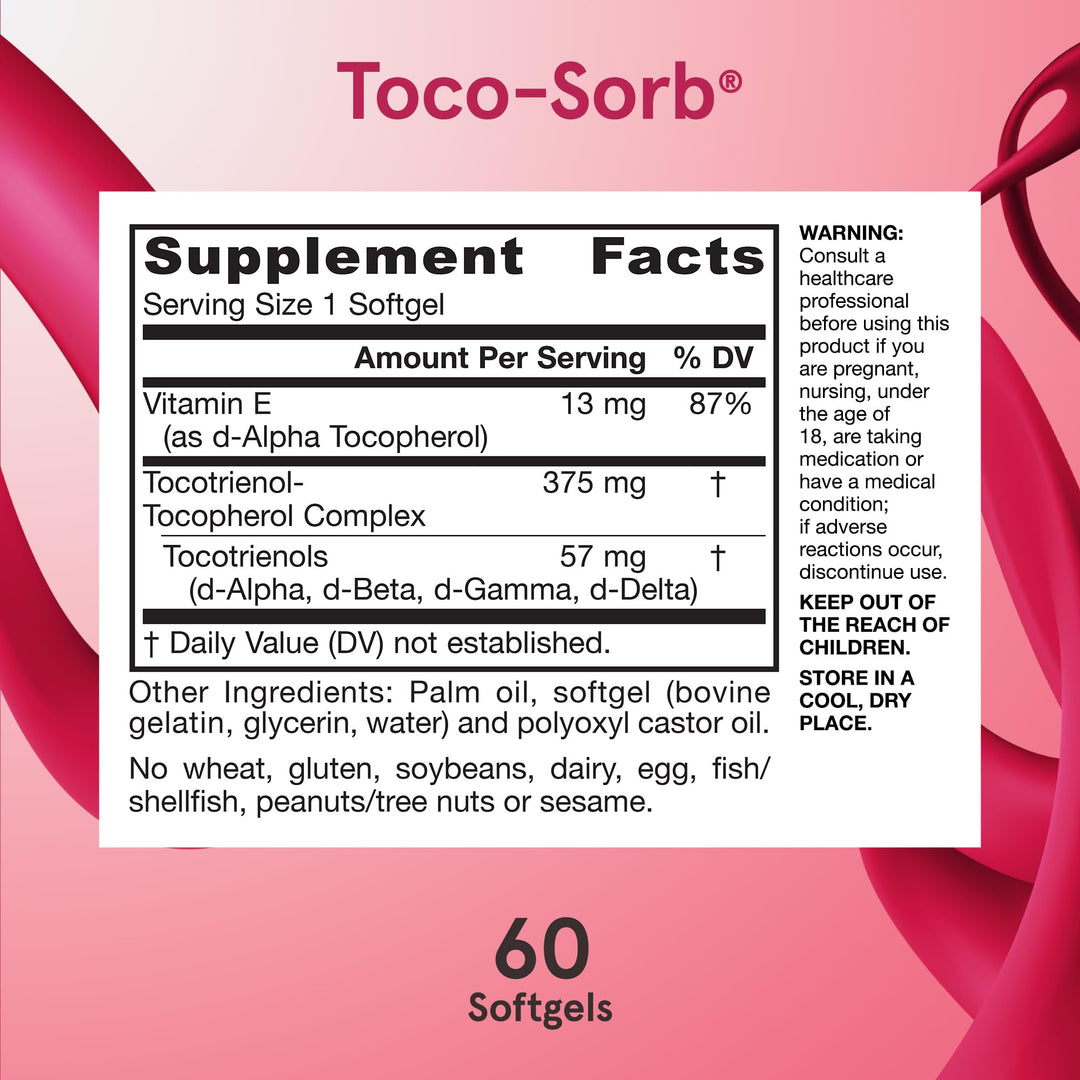 Jarrow Formulas Toco-Sorb, 60 Count