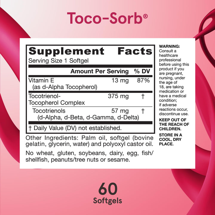 Jarrow Formulas Toco-Sorb, 60 Count