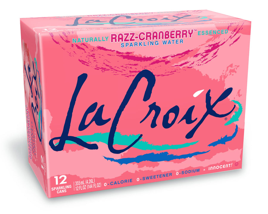 La Croix Sparkling Water, Razz-Cranberry, 12 fl oz, 12 Count