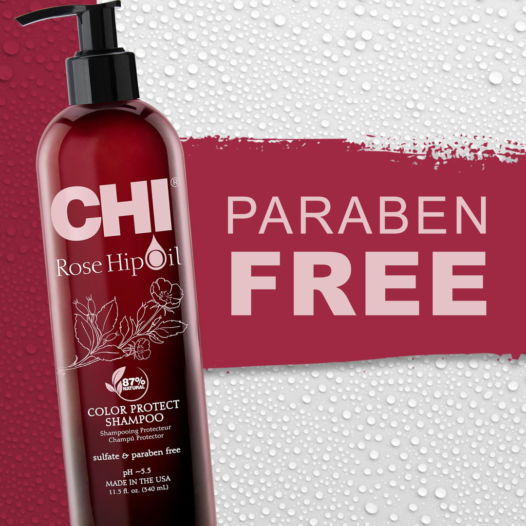 CHI Rosehip Oil Protecting Shampoo, 11.5 fl oz