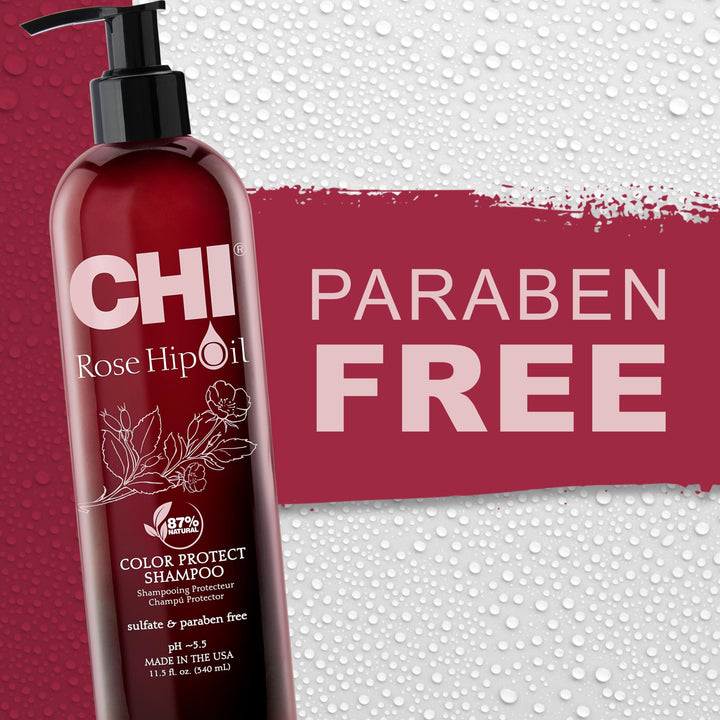 CHI Rosehip Oil Protecting Shampoo, 11.5 fl oz