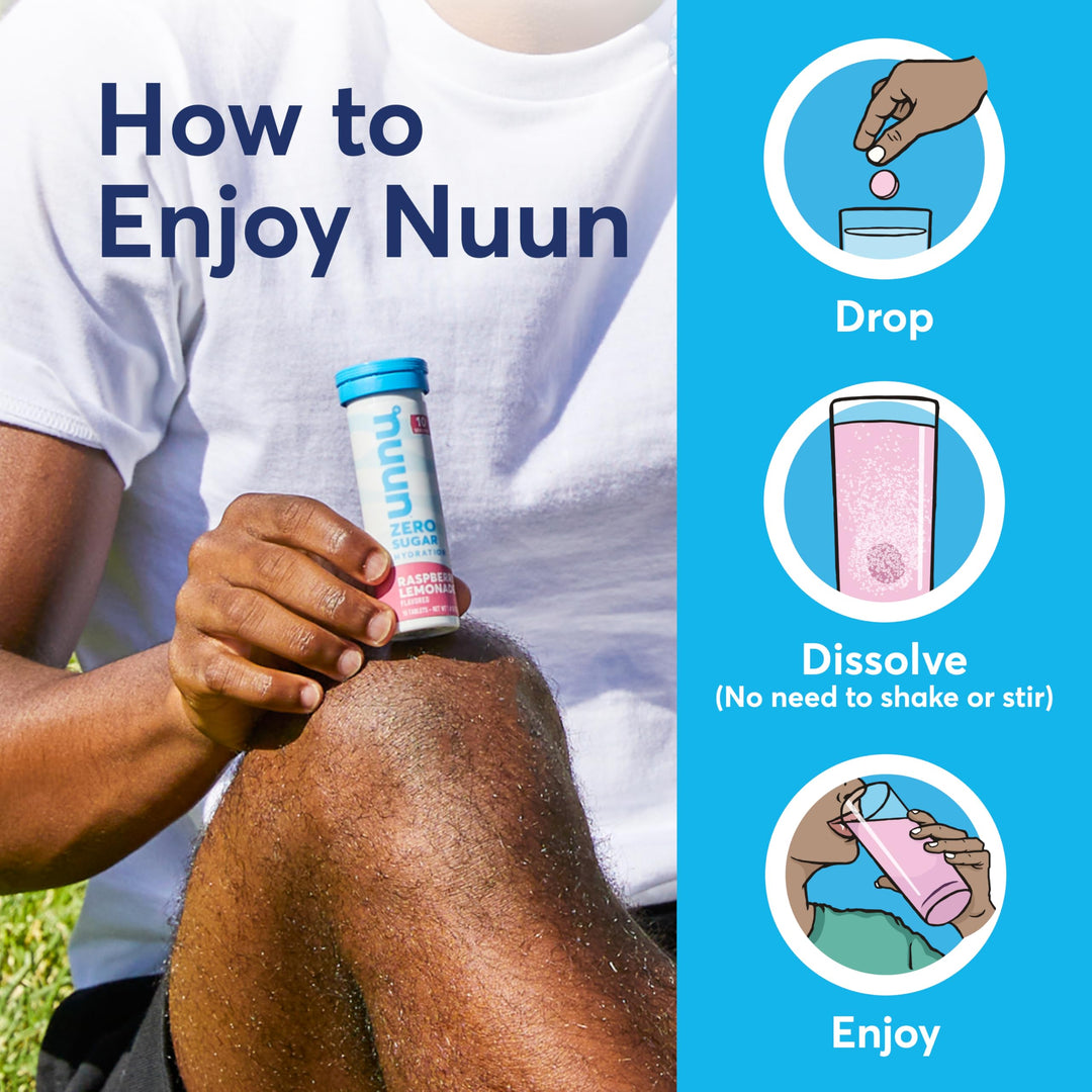 Nuun Vitamins Electrolyte Drink Tablets, Mixed Fruit, 48 Count, Pack of 4