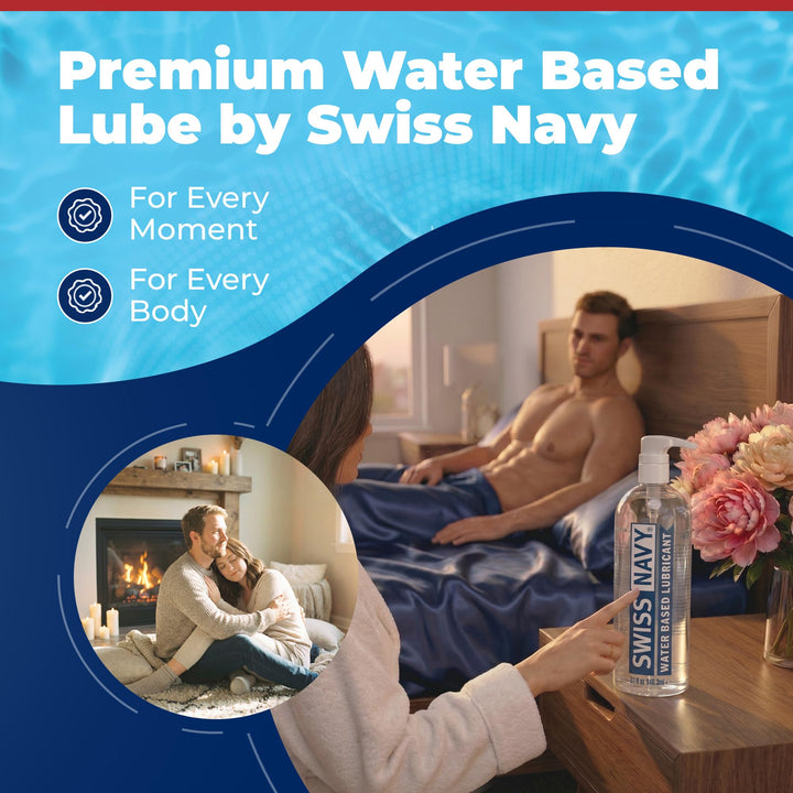 SWISS NAVY Water-Based Lubricant, 946 ml