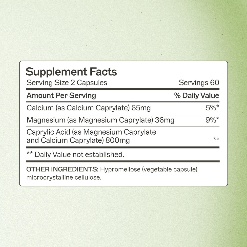 Amy Myers MD Caprylic Acid Capsules, 800 mg, 120 Count