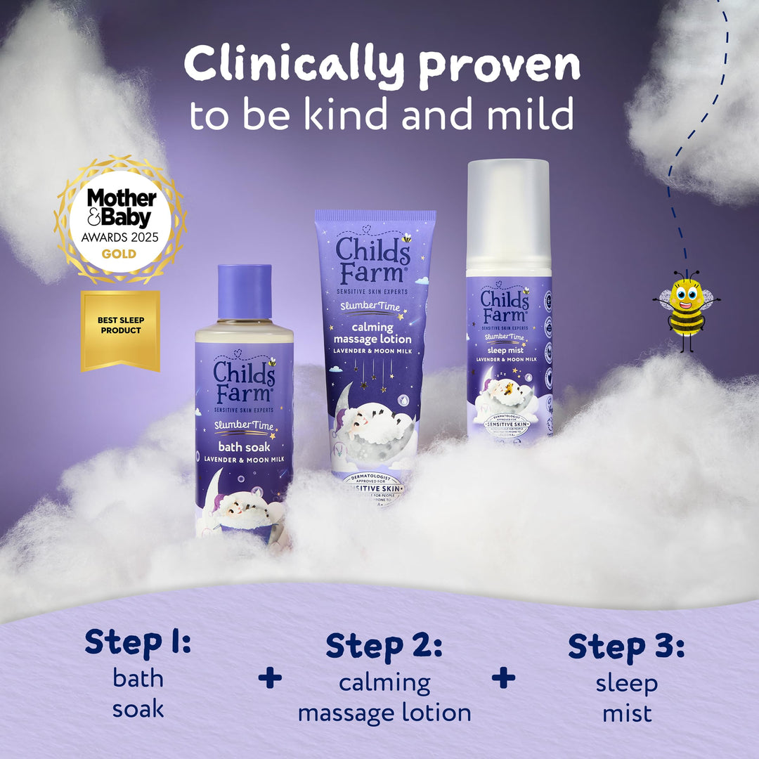 Childs Farm Slumber Time Sleep Bath Soak, Lavender and Moon Milk, 250 ml