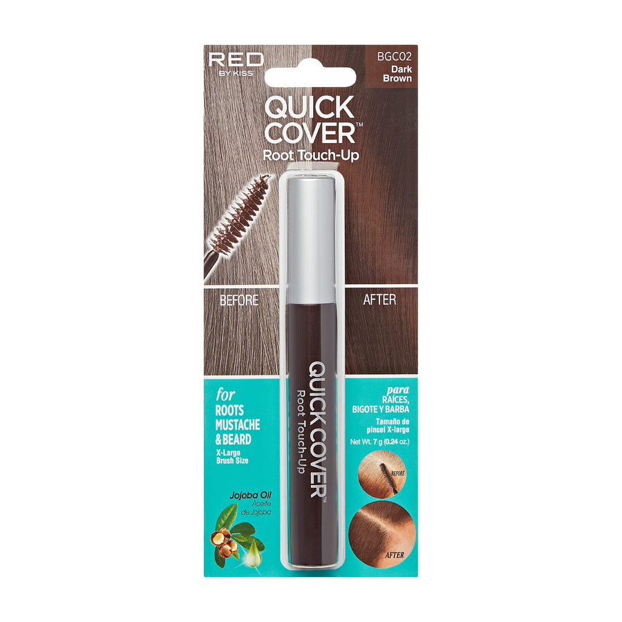 Red by Kiss Quick Cover Gray Hair Touch Up, Dark Brown, 7 g