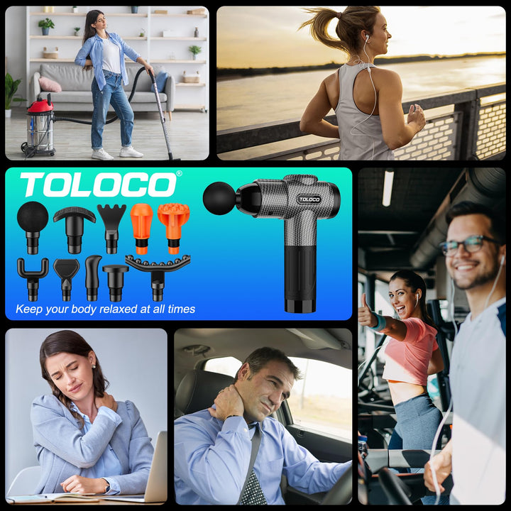 TOLOCO Massage Gun, Carbon
