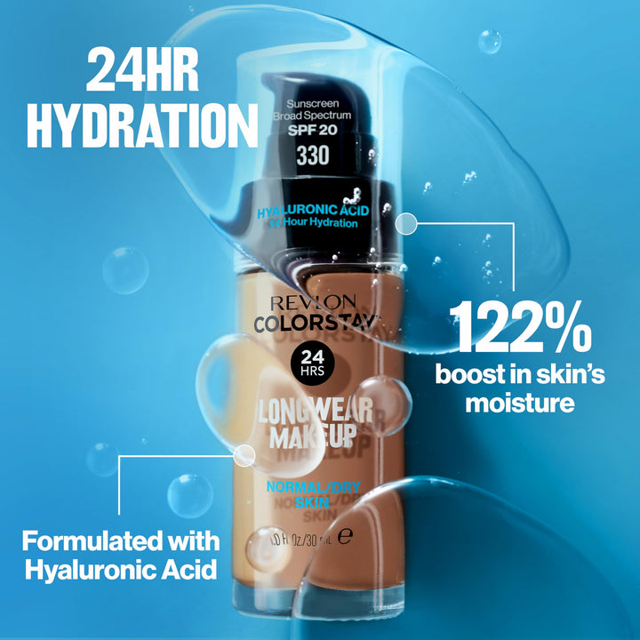 REVLON ColorStay Makeup Foundation for Normal/Dry Skin, 180 Sand Beige, 30 ml