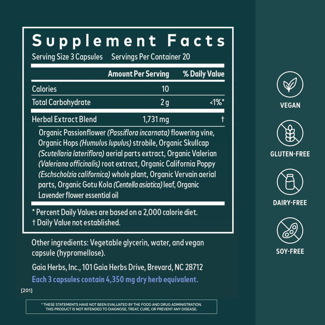 Sound Sleep Herbal Supplement, 120 Count