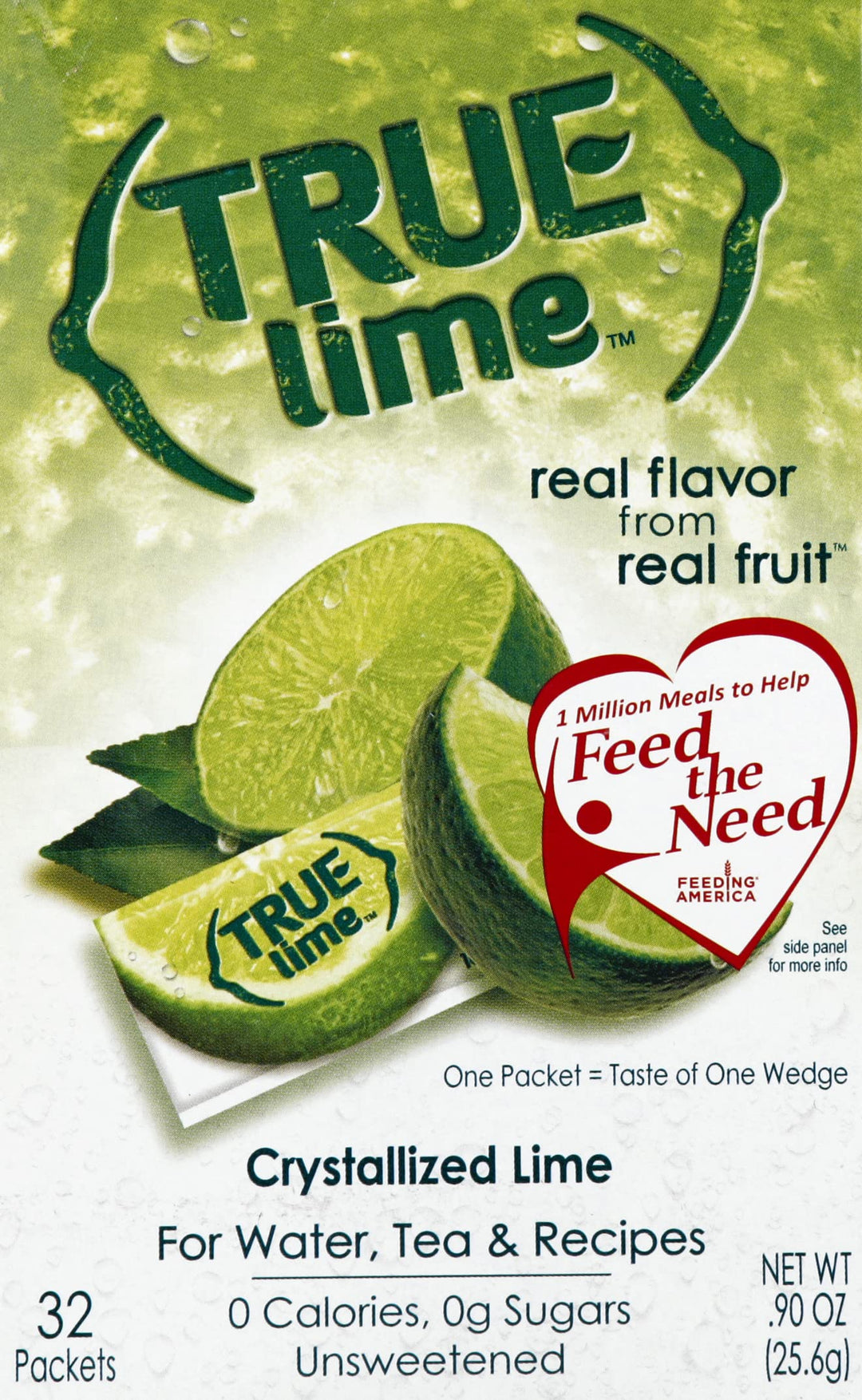 True Lemon Crystallized Lime, 32 Count, 0.91 oz