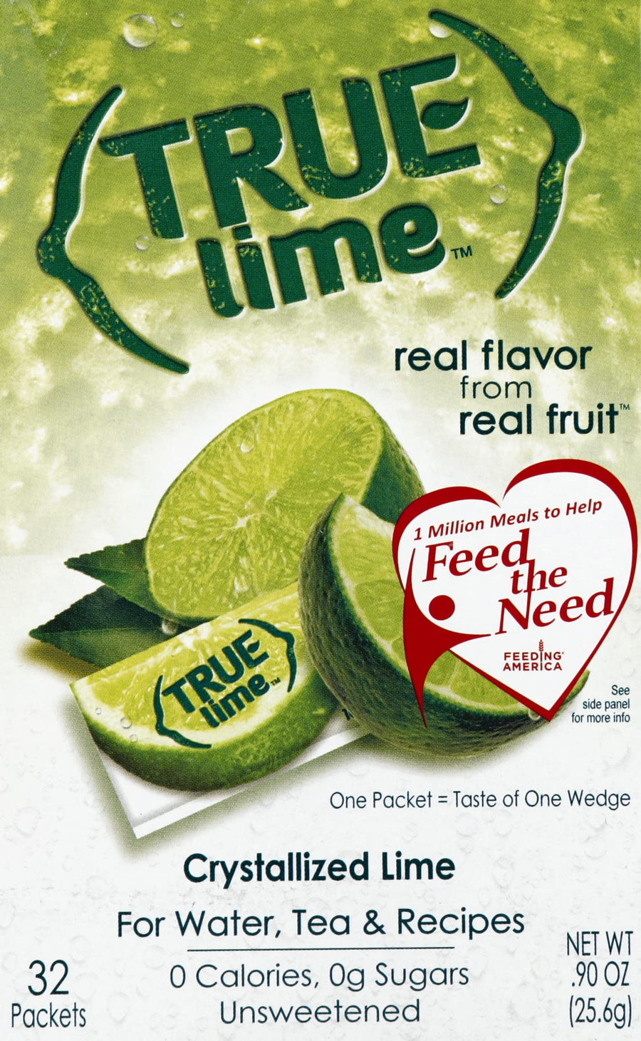 True Lemon Crystallized Lime, 32 Count, 0.91 oz
