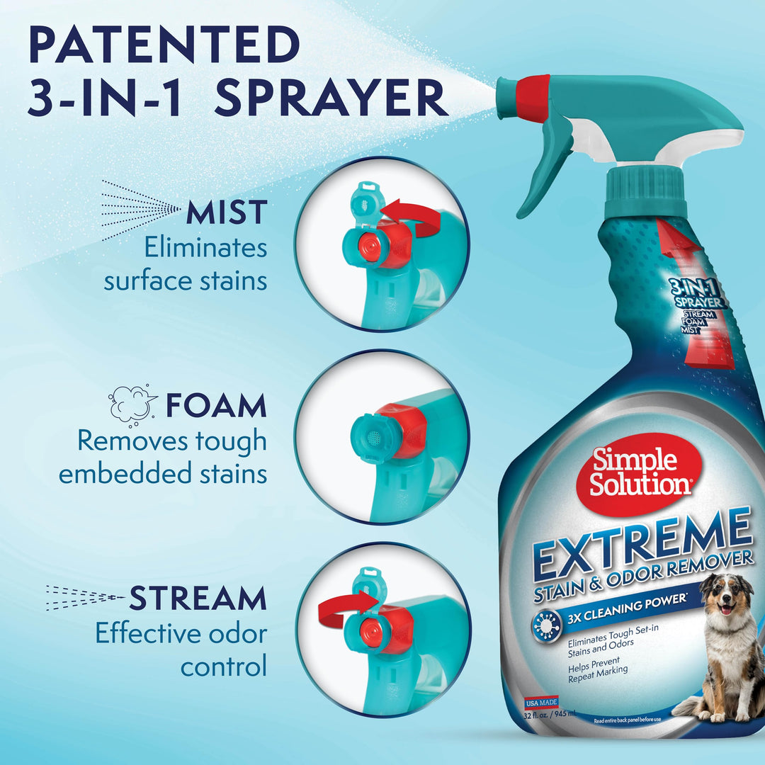 Simple Solution Extreme Stain And Odor Remover, 32 oz