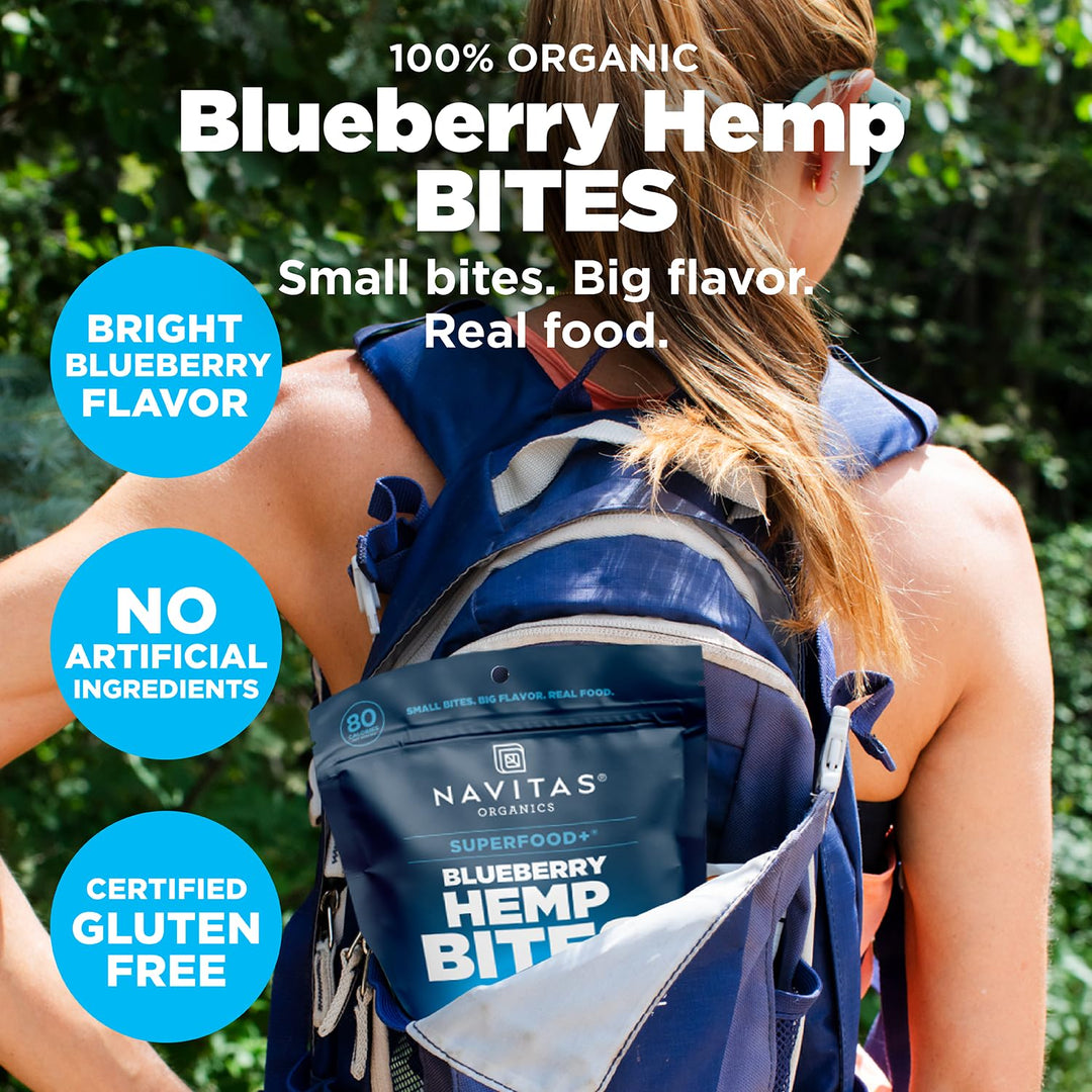 Navitas Organics Blueberry Hemp Superfood Snack, 8 oz