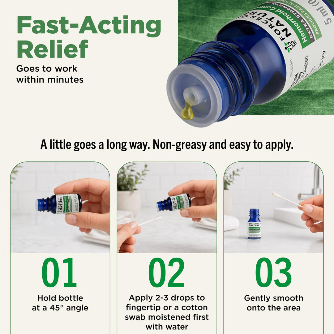 Forces of Nature Hemorrhoid Control Extra Strength, 5 ml