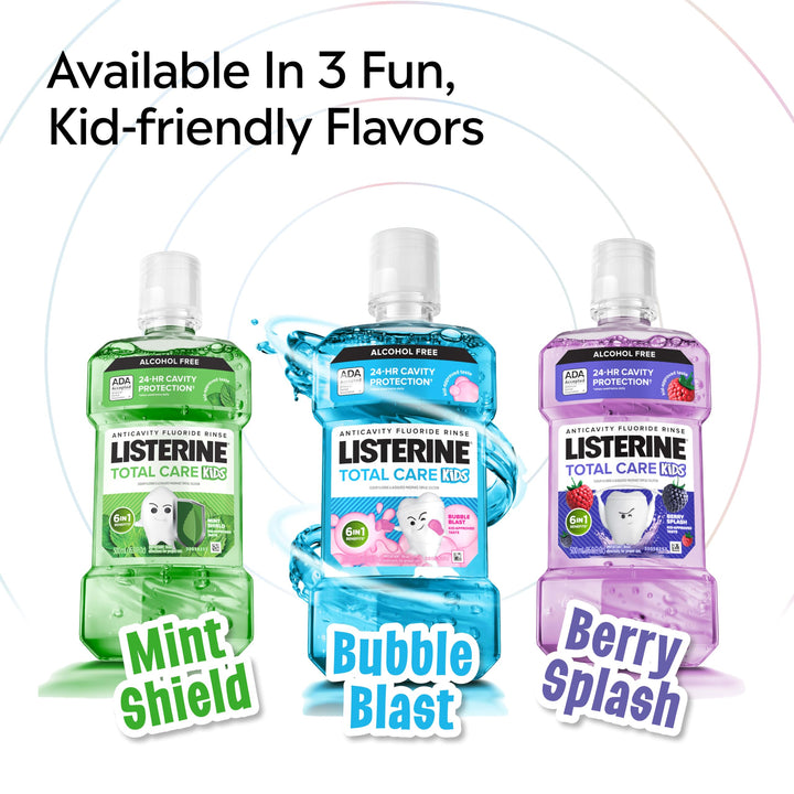 Listerine Total Care Kids Mouthwash, Berry, 16.9 fl oz