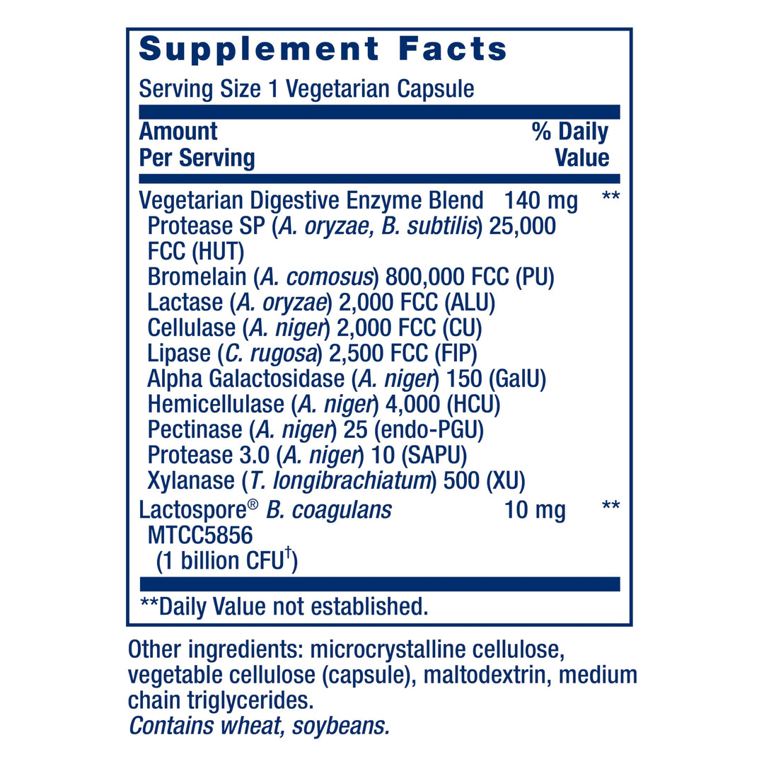 Life Extension Enhanced Super Digestive Enzymes And Probiotics, 60 Count
