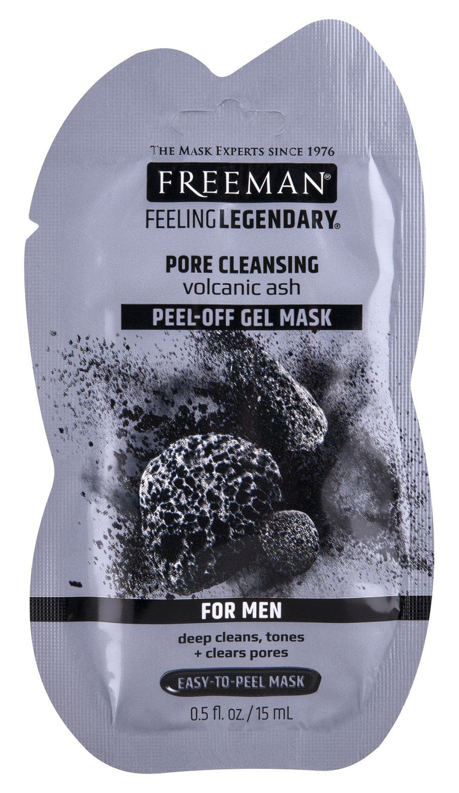 Freeman Facial Volcanic Ash Cleansing Peel-Off Mask, 6 Count