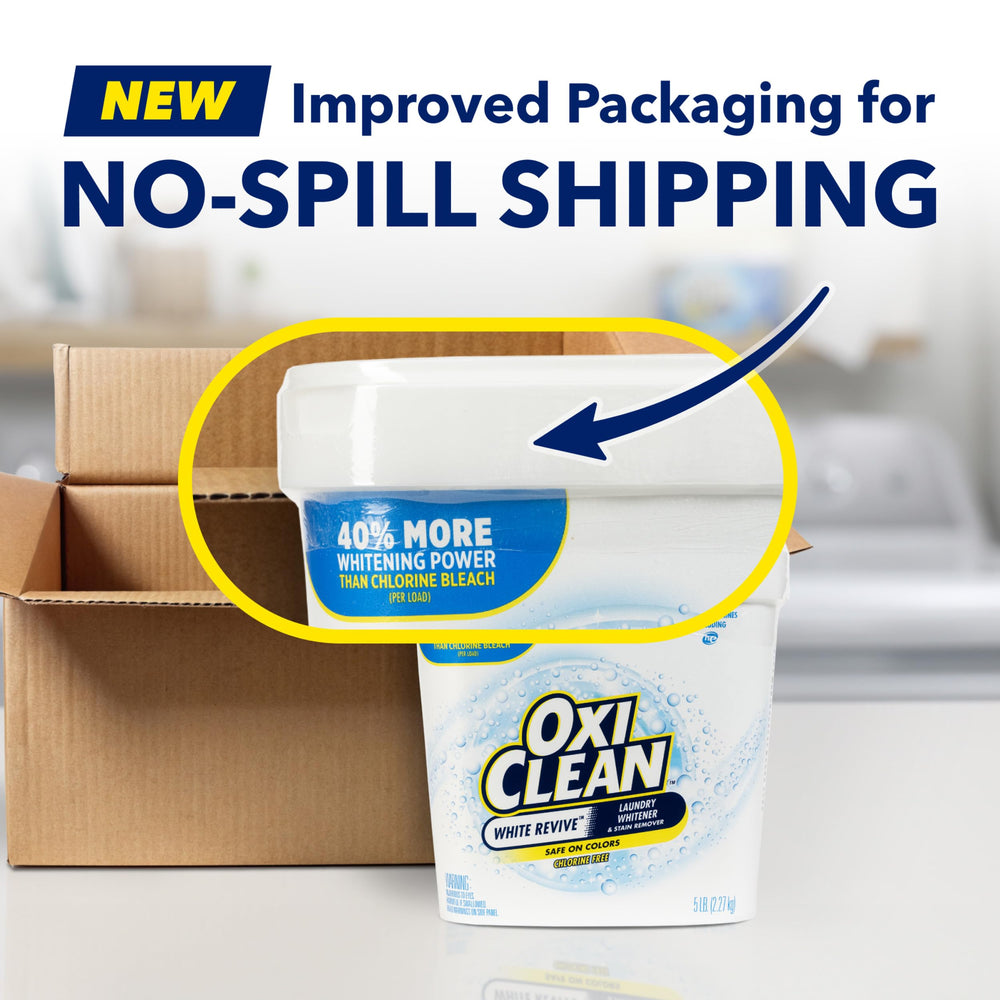 OxiClean White Revive Laundry Whitener And Stain Remover Powder, 5 lb