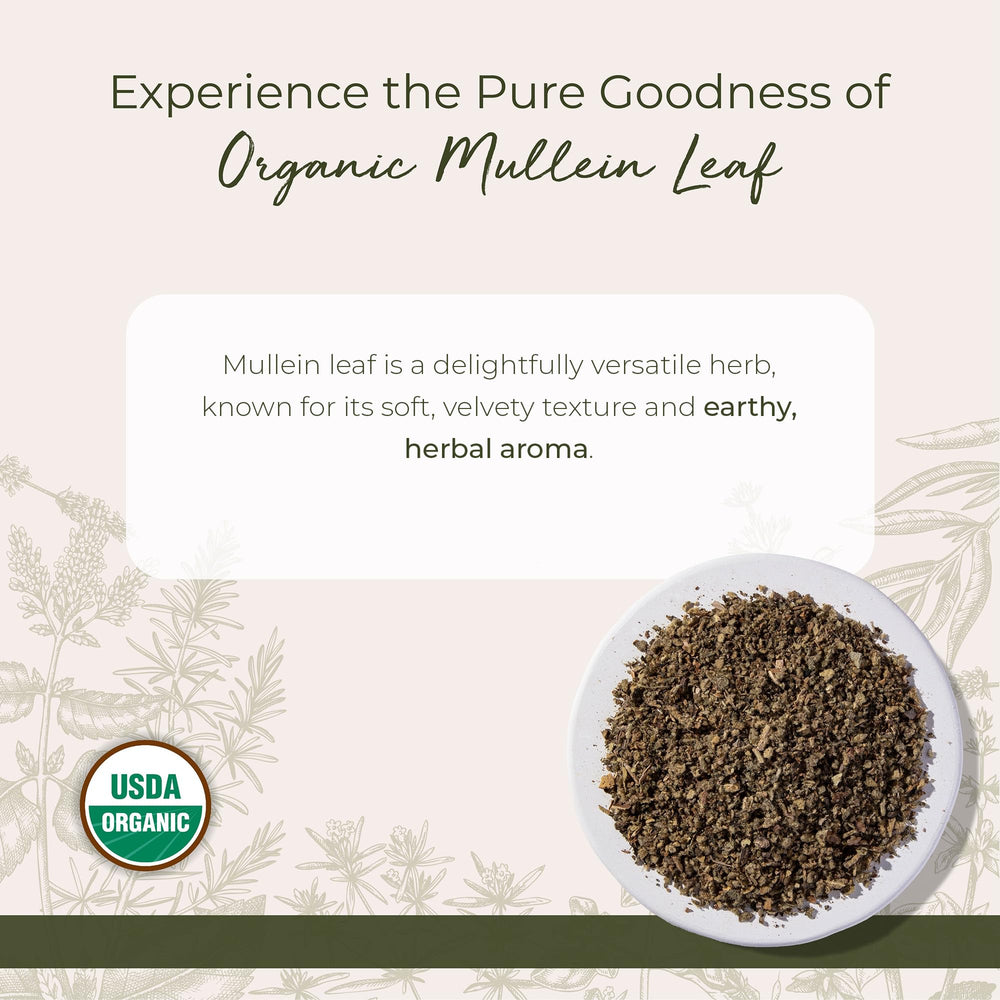 Starwest Botanicals Organic Mullein Leaf, Cut & Sifted, 4 oz