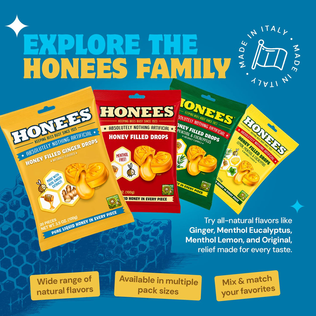 Honees Honey Ginger Drops, 100 g