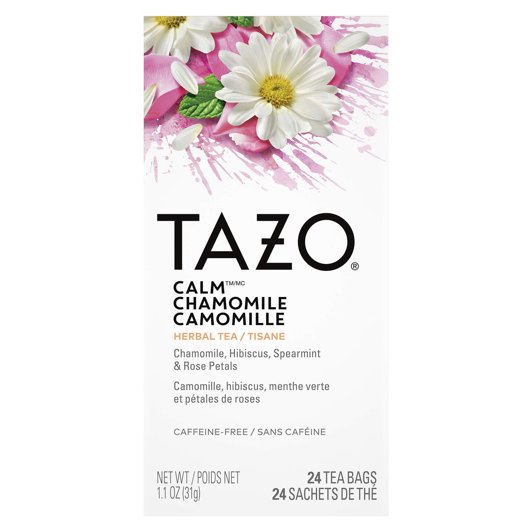 TAZO Calm Chamomile Herbal Tea Bags, 24 Count