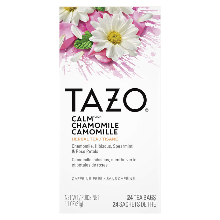 TAZO Calm Chamomile Herbal Tea Bags, 24 Count