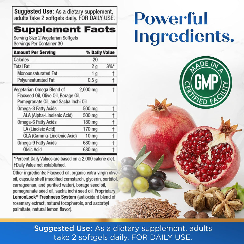 Purity Products Omega 3-6-9, 5 in 1 Vegan Formula